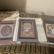 Bundle Lavender and Lace Cross Stitch Patterns 2 Brides & Mother & Baby