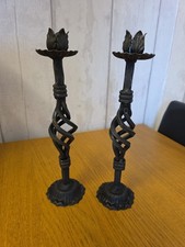 Pair Of Hand-Forged Wrought