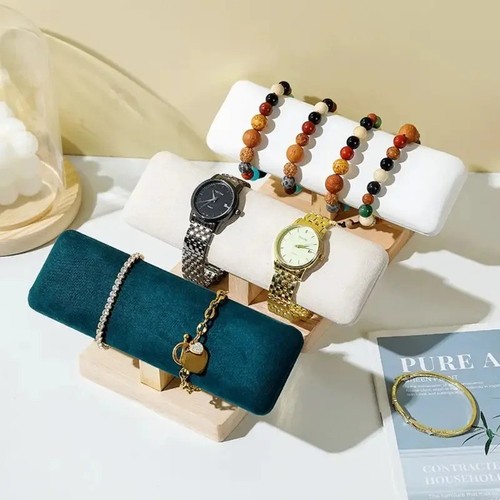 Wooden bracelet display stand - wooden,