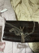 Valentino Shoulder Bag Small Brown Leather