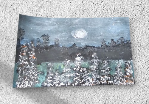 Original abstract moonlight - abstract,