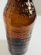 VTG Empty IBC Root Beer 12 oz.  Embossed Amber Bottle~Great Shape!