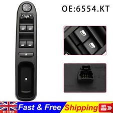 For Peugeot 307 CC/SW 307CC  2000-09 Power Window Switch Driver Front 6554.Kt UK