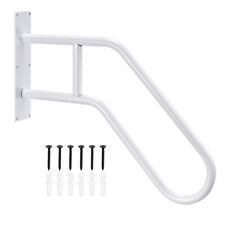 Wall Mounted Handrails for Outdoor Steps, Hand Rails for 1-3 Stairs, White
