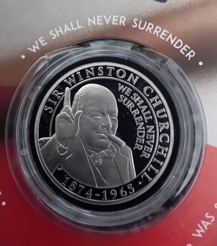 Gibraltar half crown proof - gibraltar:,