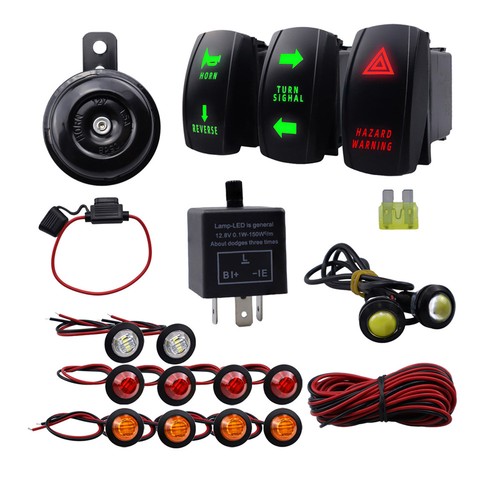Led rocker switch turn signal - rocker,