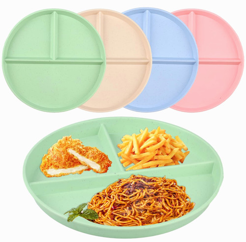 Pcs divided dinner plates - 4,