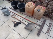 Shovel Heavy Duty Tarmac Tools Squeegee Rake Builders JobLot 3 Brushes Drums Can