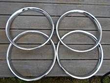 Jaguar 15 inch chrome wheel trims/embellishers.