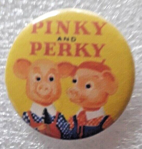 25mm badge pinky perky on - of,