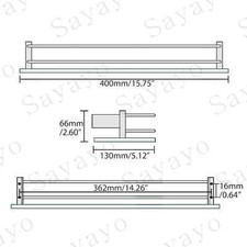 SAYAYO Tempered Glass Shelf