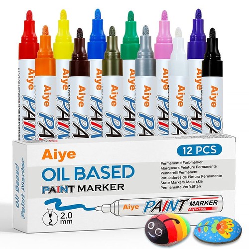 12x colours paint marker - paint,
