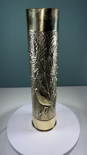 Brass artillery shell - , case