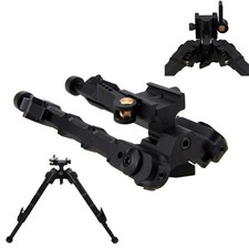 7.5''-9''V9 Adjustable Rifle Bipod QD Tactical Picatinny Rail Flat Shoot Hunting