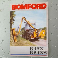 BOMFORD B49X B54XS Flail Hedge Cutter Sales Brochure Leaflet