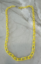 Vintage 25" Yellow Plastic