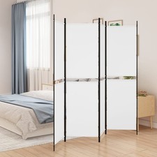 4-Panel Room Divider White