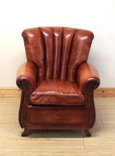 John Lewis Tetrad Ella Tan Brown Leather Armchair / Chair