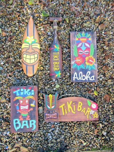 Tiki bar sign - sign, plaque