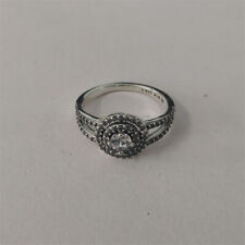 Pandora Halo Ring SIZE 54 S925 ALE Sparkling Double