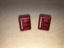 Arcade Machine S10 Coin Mechanism JPM 10p RED INSERT BEZELS / Fruit Machines etc