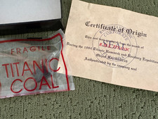 TITANIC Coal from 1912 RMS