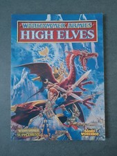 Warhammer Armies High Elves Fantasy Games Workshop 1993 softback Army book 4th