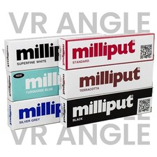 Milliput Epoxy Putty Sculpting Standard, Black, Superfine White, Terracotta