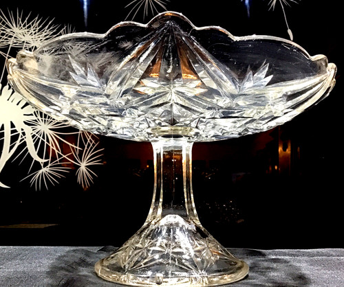 Crystal art deco pedestal - deco, cake
