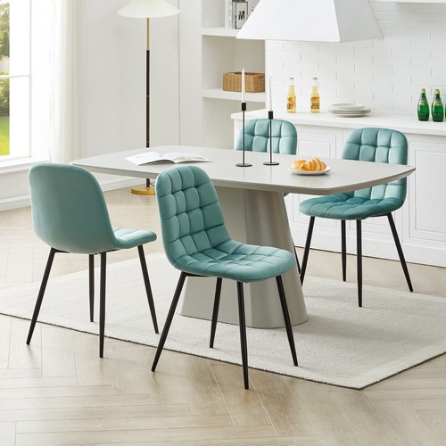 4pcs velvet dining chairs folk - velvet,