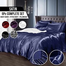 Satin Bedding Set 6pc Complete