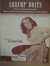 song sheet SHRIMP BOATS Jo