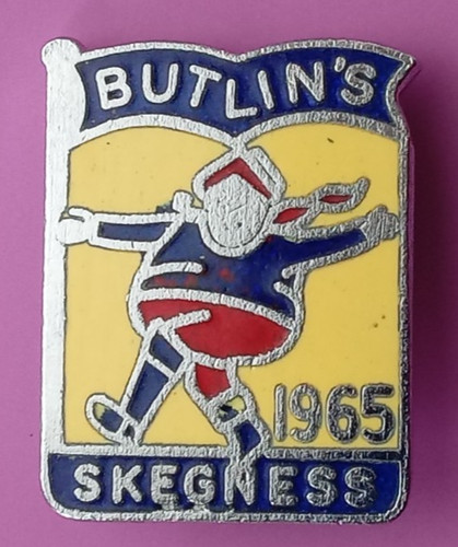 Skegness 1965 butlin enamel - 1965,