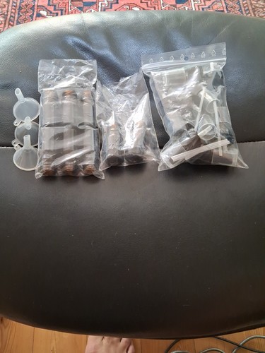 Amber glass bottles with - 8,