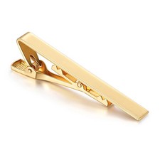 Mens Metal Silver Gold Tie