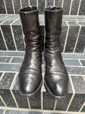 CAROL CHRISTIAN POELL CCP O.D. LINED DIAGONAL ZIP GOODYEAR HORSE BOOTS SIZE 7