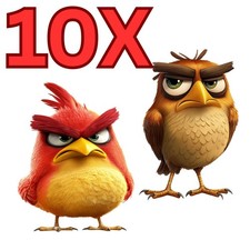 10x Stickers Funny Bird Car
