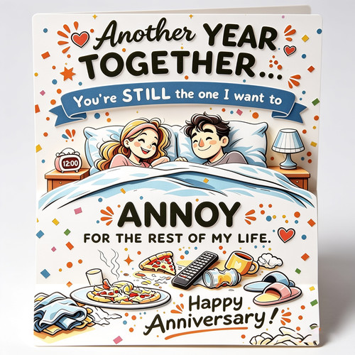Wedding anniversary card for - wedding,