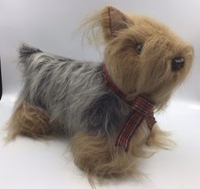 Vintage 17” Long Yorkshire Terrier Dog Plush Soft Toy