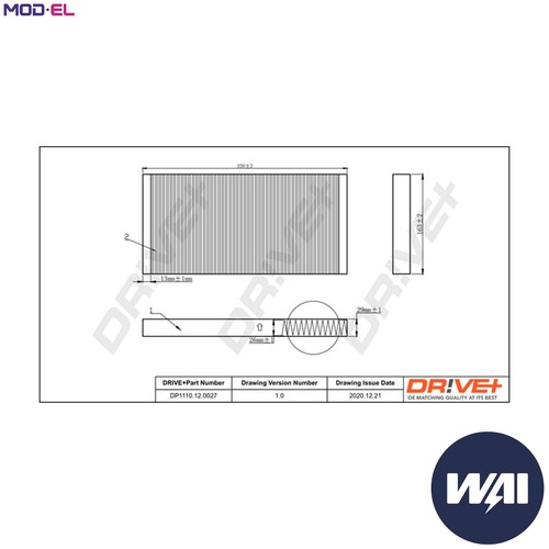 Filter cabin air - filter,