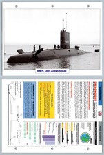 HMS Dreadnought - 1960 - Submarines - Atlas Warships Maxi Card