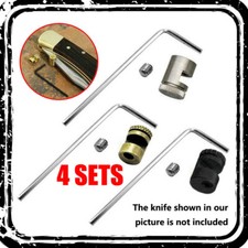 4Sets Brass Thumb Stud Knives
