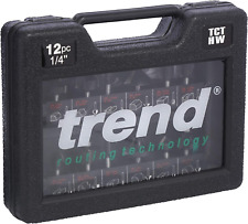 Trend 12 Piece Router Cutter Starter Set, 1/4 Inch Shank, Tungsten Carbide Tippe