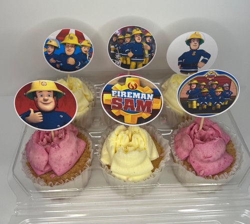 Fireman sam cupcake - fireman,