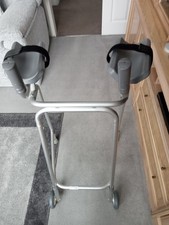 Zimmer Frame Lightweight Height Adjustable With Wheels to front