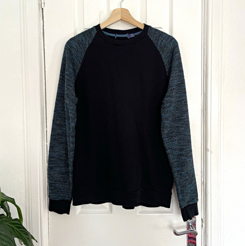 Men black sweatshirt - black,