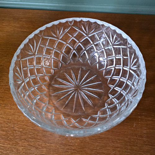 Vintage cut glass crystal - glass,