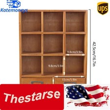 9 Grids Wooden Shelf Shelving