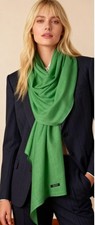 CASHMERE SCARF olive/shamrock