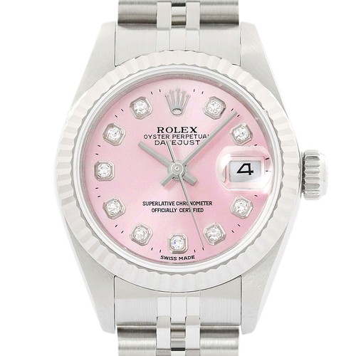 Rolex datejust 18k white gold - rolex,